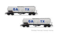 Rivarossi HR6667 - H0 - 2-tlg. Set Kesselwagen, GATX, Ep. VI